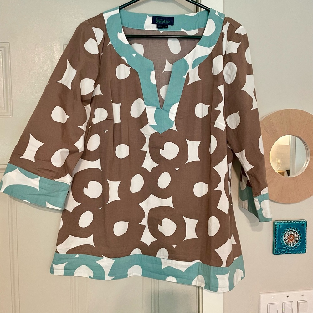 Boden Circle Patterned Women's Tunic Top
